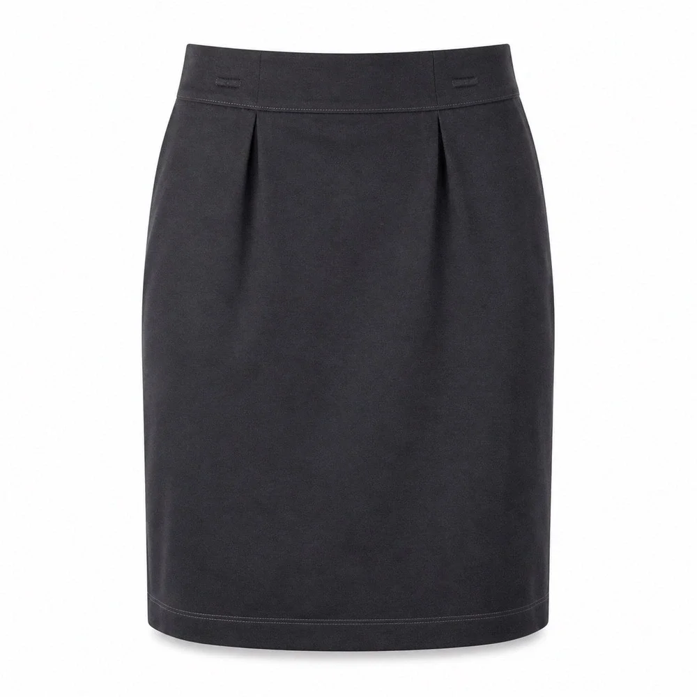 Eileen Fisher Womens Skirt PL Black Minimalist Professional Quiet Luxury Italian